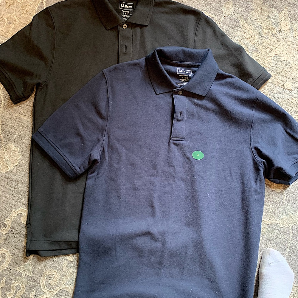 NEW Lands End Polo Shirts, lot of 2